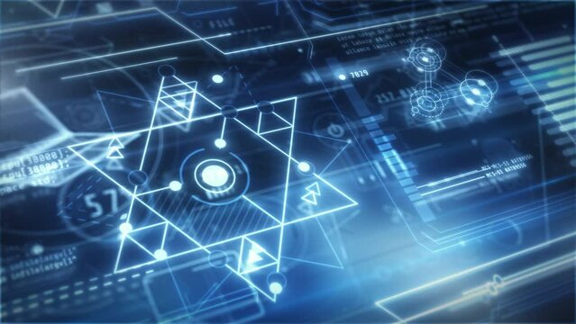 The inner digital world of artificial intelligence.
