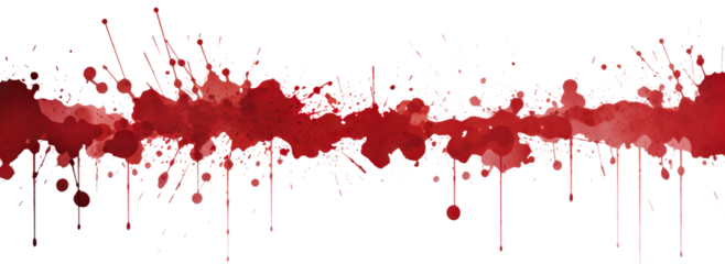 Blood stains cut out