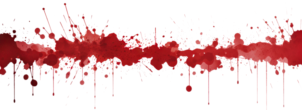 Blood stains cut out