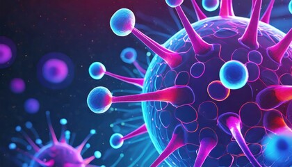 Human body , science virus background