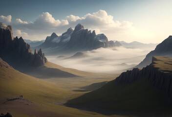 sunset over the mountains