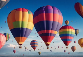 hot air balloon in the sky