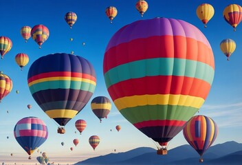 hot air balloon in the sky