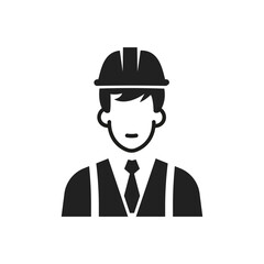 Construction engineer. Service Engineer Icon. Architect. Vector illustration