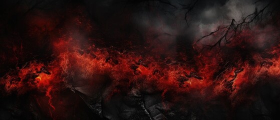 Abstract background in dark red tones with a predominance of red. Anxiety, violence, trouble. The concept of war and conflict escalation.