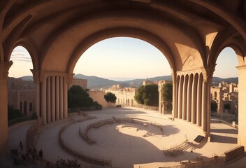 roman aqueduct country