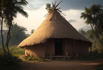 hut in the jungle