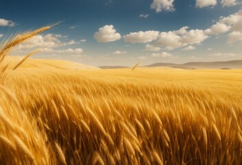 wheat field and sky