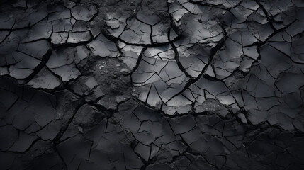dry cracked black and graphite background texture