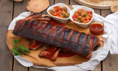 grilled steak with vegetables
