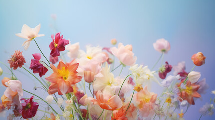 Impressionist Floral Arrangement in Pastel Hues
