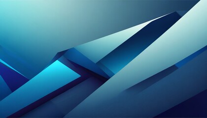 Blue, angled geometric shapes