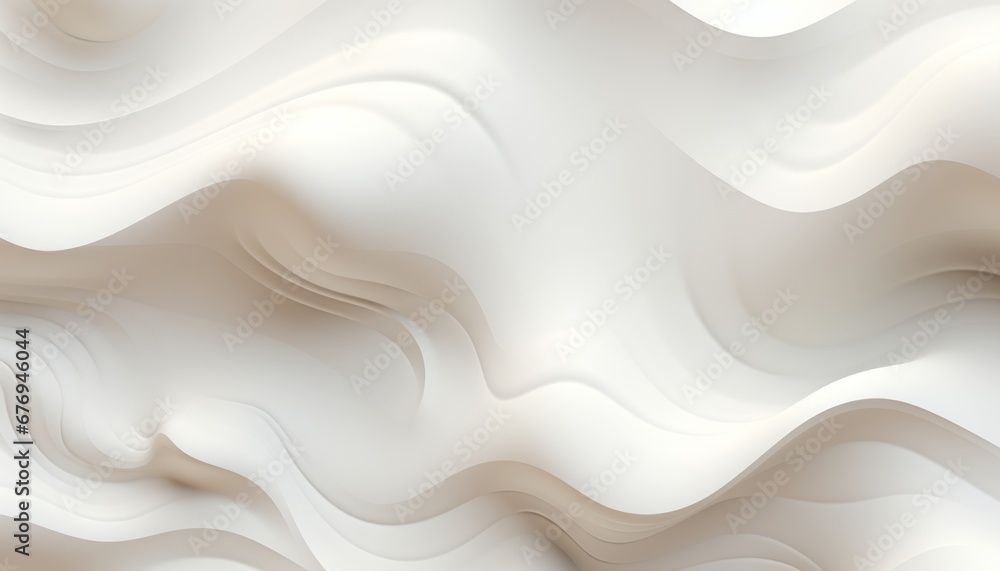 Poster abstract monochromatic white seamless wave texture pattern background for design and decoration