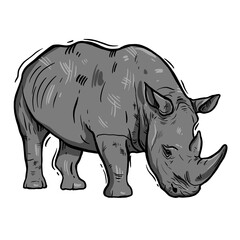 rhinoceros cartoon illustration