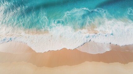 Fototapeta na wymiar Ocean Waves on a Beach