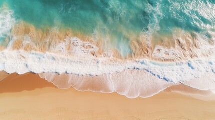 Fototapeta na wymiar Ocean Waves on a Beach