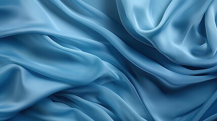 Obraz premium Blue satin background