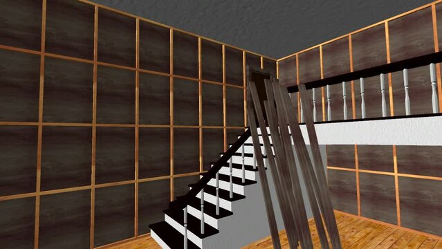 Coastal storm affects house and garage destroying personal items and car under water flooding.  Coastal storm approaching land and flooded water from storm surge destroys home and damages personal ite