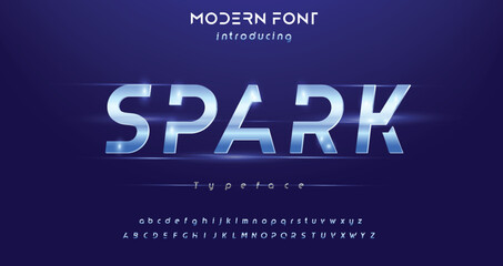 Modern alphabet fonts. Typography, Technology, Lettering, Elegant, Fashion, Designs, Serif fonts, Uppercase. Vector illustration - obrazy, fototapety, plakaty