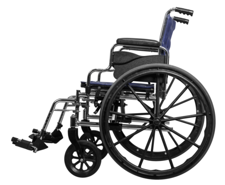 Wheel Chair with transparent background.