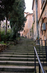 A Tuscan staircase.