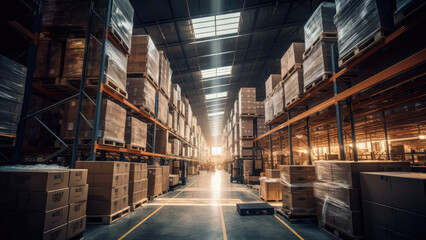 Logistics Warehouse, Storage and Delivery of Goods