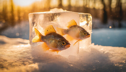 fish in ice