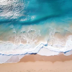 Foto op Canvas Spectacular drone photo of beach for refreshing and calmness concept © Sweet_Harmony 💙💛
