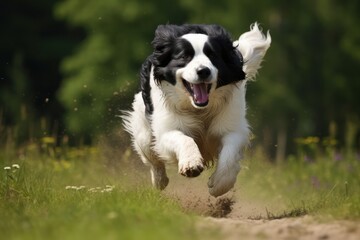 Naklejka na ściany i meble Landseer Dog - Portraits of AKC Approved Canine Breeds