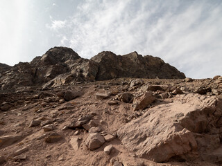landscape with sky and clouds Cajón del Maipo e Embalse El Yeso, Chile , Santiago, Chile