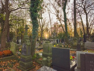 The Powązki Cemetery Warsaw Poland