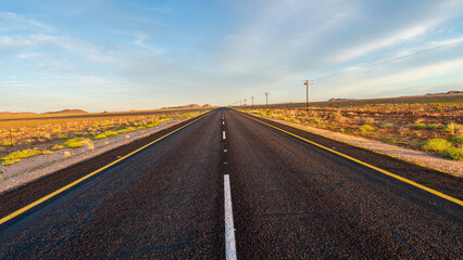 Scenic drive on the N7 in Northern Cape, South Africa