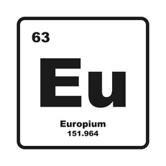 Europium element icon