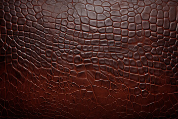 茶色や黒色の本革、テクスチャード加工,Authentic brown leather with a textured background,Generative AI - obrazy, fototapety, plakaty