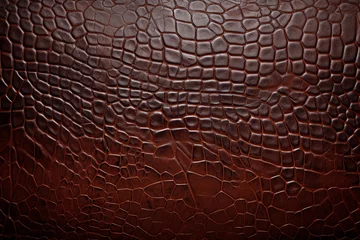 Fototapeten 茶色や黒色の本革、テクスチャード加工,Authentic brown leather with a textured background,Generative AI © lime