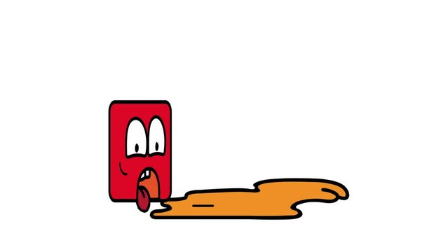 a washcloth with a tongue cleans the floor
