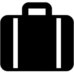 black suitcase icon