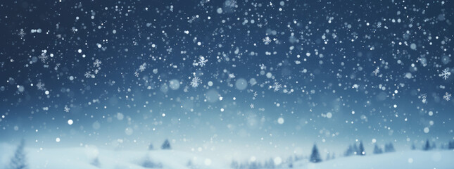 Obraz premium background at night. Snow, fog, moonlight. Dark abstract winter forest background. Dark neon night background in the forest with moonlight