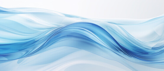 Abstract light blue ribbon background, abstract light blue ribbon computer background, Wave of dots and weave lines. Abstract background. Network connection structure.