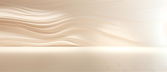 Abstract modern architecture, contemporary white architectural backdrop, futuristic round room interior