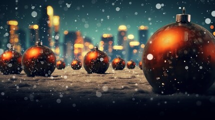 decorative christmas background, winterlandscape
