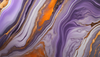 Abstract natural marble background in lilac color with stone texture with veins and silver,