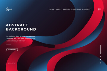 3D Modern Background Red design in liquid colors. The composition of the shape of a smooth basin. Futuristic design poster. This design is perfect for any project that needs a modern, stylish look