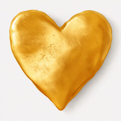 Artistic gilded Brushstroke Heart

