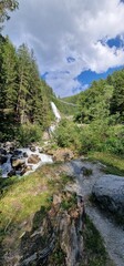 hike to Stuibenfall  highest waterfall in Tyrol is the 159-meter-high Stuibenfall. It dazzles passers-by with its enormous water amount. An exciting point during the trail is an 80-meter-long steel su