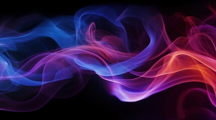 Obraz premium color full smoke on a black background. High quality photo, background, design, pattern, modern, bright, fog and smoke, illustration, art, abstract backgrounds, creativity