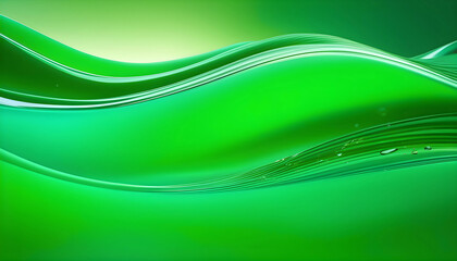 Abstract background Green eco wave, clean water and nature concept,	
