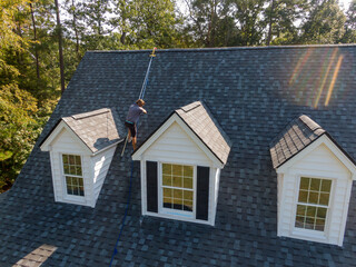 Residential Roof Inspection Drone Photos