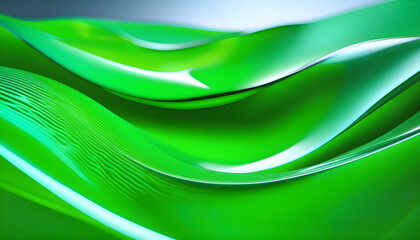 Abstract background Green eco wave, clean water and nature concept,
