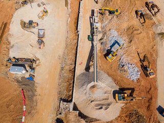 Stock Construction Site Drone Photos